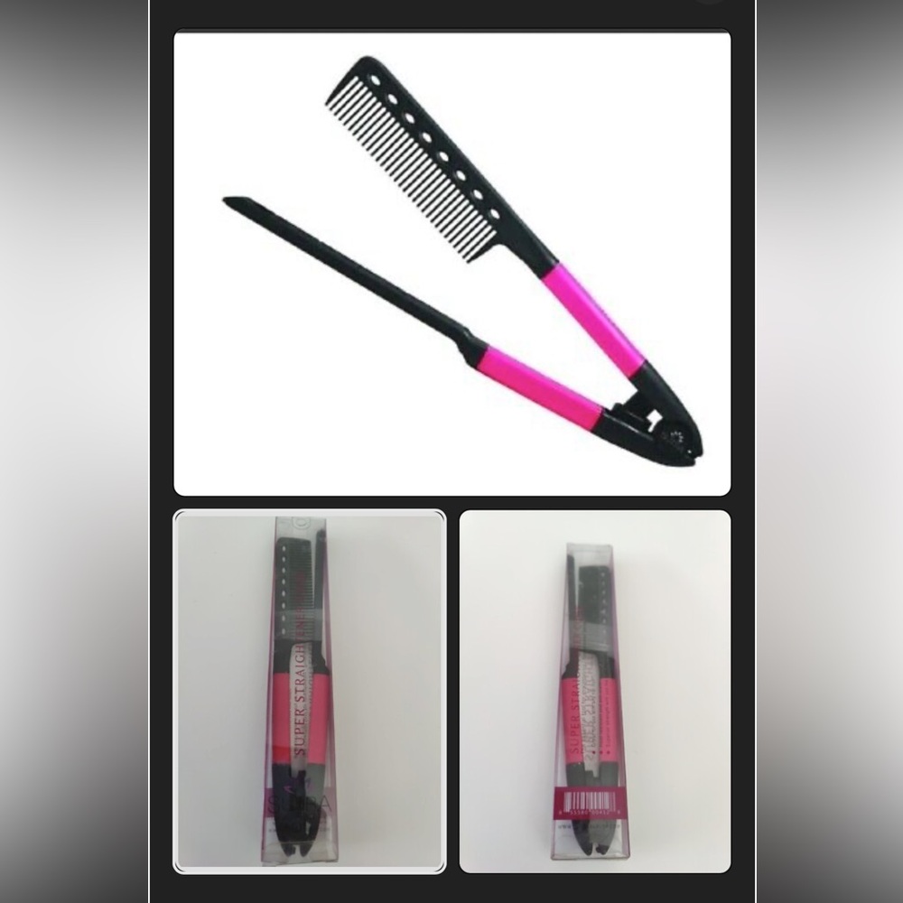 Black and Pink Hair Styling Comb